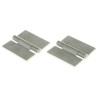 Pinet Aluminium Butt Hinge Rivet Fixing 50 mm x 50 mm x 3 mm Black Anodised 270-2764