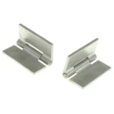 Pinet Aluminium Butt Hinge Rivet Fixing 50 mm x 50 mm x 3 mm Black Anodised 270-2764
