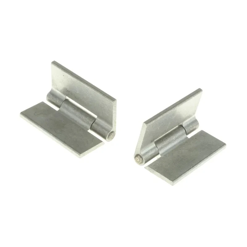 Pinet Aluminium Butt Hinge Rivet Fixing 50 mm x 50 mm x 3 mm Black Anodised 270-2764