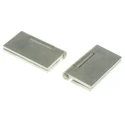 Pinet Aluminium Butt Hinge Rivet Fixing 50 mm x 50 mm x 3 mm Black Anodised 270-2764