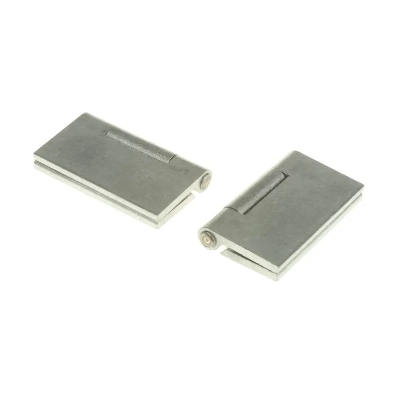 Pinet Aluminium Butt Hinge Rivet Fixing 50 mm x 50 mm x 3 mm Black Anodised 270-2764