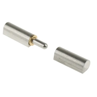 Pinet Stainless Steel Bullet Hinge with Barrel Pin Weld-on Fixing 100mm x 20mm x 20mm 270-2922