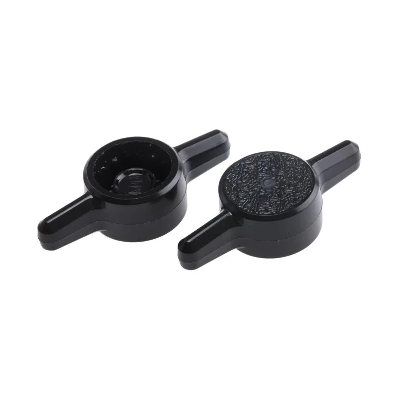 RS PRO Black Acetal Thermoplastic 2-Arm Clamping Knob Unthreaded Hole, 30 mm Diameter, M6 Thread, 8 mm Thread Length 771-752