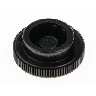 RS PRO Black Acetal Knurled Clamping Knob, Unthreaded Hole, Knob Diameter 19 mm, Thread Length 8mm 771-689