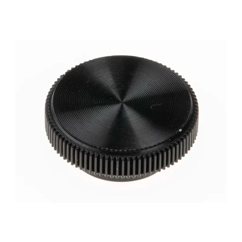RS PRO Black Acetal Knurled Clamping Knob, Unthreaded Hole, Knob Diameter 19 mm, Thread Length 8mm 771-689