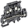 Entrelec M Series 2-Level Fused DIN Rail Terminal Block Grey, 4mm² to 6mm², Screw Termination, 630V, 6.3A 1SNA115604R2100
