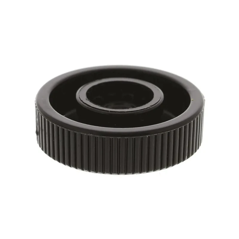 RS PRO Black Acetal Knurled Clamping Knob, Unthreaded Hole, Knob Diameter 26 mm, Thread Length 8mm 771-695