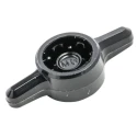 RS PRO Black Acetal Thermoplastic 2-Arm Clamping Knob, Unthreaded Hole 771-746