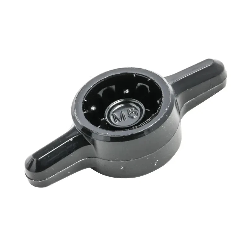 RS PRO Black Acetal Thermoplastic 2-Arm Clamping Knob, Unthreaded Hole 771-746