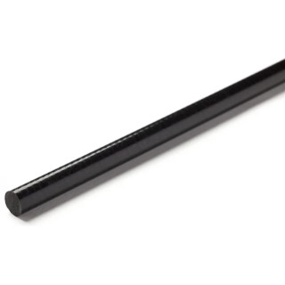RS PRO Black Glass-Reinforced Plastic Rod, 1 m Length, 30 mm Diameter, Density 1.35 g/cm³, Impact Strength 70 kJ/m² 771-825