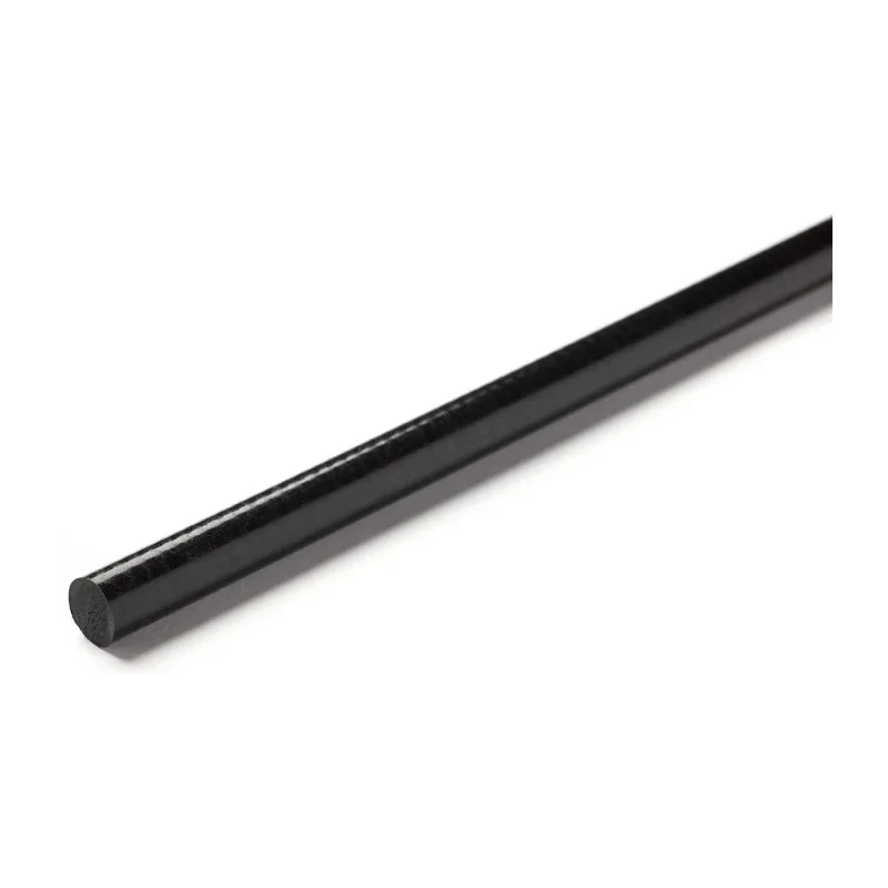 RS PRO Black Glass-Reinforced Plastic Rod, 1 m Length, 30 mm Diameter, Density 1.35 g/cm³, Impact Strength 70 kJ/m² 771-825