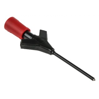 Hirschmann Test & Measurement Red Grabber Clip 1.4 mm Tip 60V DC 2A 2 mm Socket 973972101