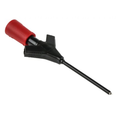 Hirschmann Test & Measurement Red Grabber Clip 1.4 mm Tip 60V DC 2A 2 mm Socket 973972101