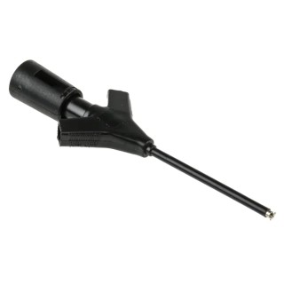 Hirschmann Test & Measurement Black Grabber Clip, 1.4 mm Tip, 60V dc, 2A, 2 mm Socket 973972100