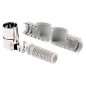 RS PRO 8 Pole Right Angle Standard DIN Plug DIN 45326 4A 34V AC/DC IP30 Cable Male 776-381