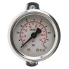 RS PRO Steel Analog 050 mm Dial Pressure Gauge, 1/8 in G Back Entry Connection, 10 bar, Accuracy ±2.5% 777-075
