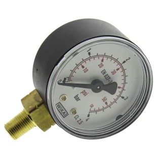 WIKA 50 mm 1/8 in R Type R Pressure Gauge 4 bar 8327494
