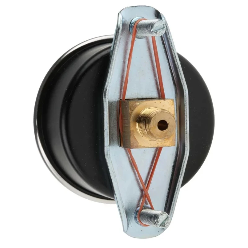 RS PRO Steel Analog 050 mm Dial Pressure Gauge, 1/8 in G Back Entry Connection, 10 bar, Accuracy ±2.5% 777-075