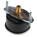 RS PRO Steel Analog 050 mm Dial Pressure Gauge, 1/8 in G Back Entry Connection, 10 bar, Accuracy ±2.5% 777-075