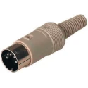 Hirschmann MAS 6 Pole Straight Miniature DIN Plug DIN 45322 4A 34V AC/DC IP30 Cable Male 930017517 MAS 60 grey