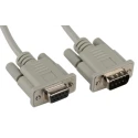 Roline Male D-Sub 9-Pin to Female DB9 Serial Cable 1.8m Grey Polyvinyl Chloride Jacket 11.01.6218-50