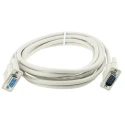 Roline VGA Cable Female Female HD15 to Male Male HD15, 3 m Grey, 300V HD15