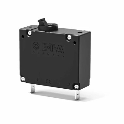 ETA Thermal Circuit Breaker 10A Current Rating 1-Pole, Flange Mount 8340-F410-P1M1-A3H0-10A