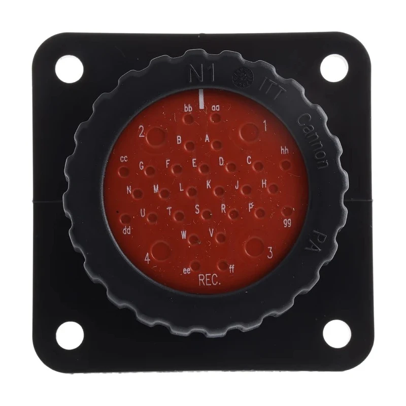 ITT Cannon Circular Connector 32 Contacts Panel Mount Socket Male IP67 Trident Neptune Series TN0S24-0428P1L / 192900-0072