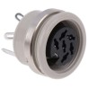 Hirschmann MAB 6 Pole Straight Standard DIN Socket, Panel Mount Female, 4A, 34 V AC/DC, IP30, Screw 930954517 MAB 6100 grey