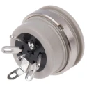 Hirschmann MAB 6 Pole Straight Standard DIN Socket, Panel Mount Female, 4A, 34 V AC/DC, IP30, Screw 930954517 MAB 6100 grey