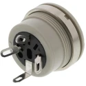 Hirschmann MAB 3 Pole Straight Standard DIN Socket DIN 41524, 4A, 34 V ac/dc, IP30, Screw Lock, Panel Mount Female 776-088