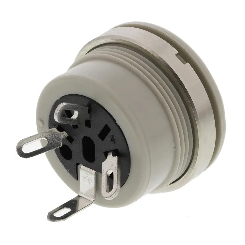 Hirschmann MAB 3 Pole Straight Standard DIN Socket DIN 41524, 4A, 34 V ac/dc, IP30, Screw Lock, Panel Mount Female 776-088
