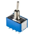 APEM Toggle Switch, Panel Mount, On-On, 4PDT, Solder Terminal, 30 V dc, 250 V ac 5666A