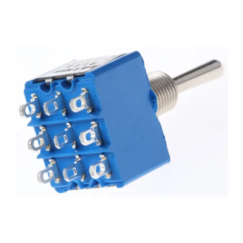 APEM Toggle Switch Panel Mount On-On 3PDT Solder Terminal 30 V dc 250 V ac 5656A