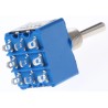 APEM Toggle Switch Panel Mount On-On 3PDT Solder Terminal 30 V dc 250 V ac 5656A