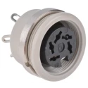Hirschmann MAB 5 Pole Straight Standard DIN Socket Panel Mount Female Screw Lock 4A 34V AC/DC 930952517 MAB 5100
