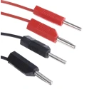 RS PRO Test Lead 4A Current, 15V Voltage, Black and Red Colour, 1 m Lead Length 273-9429