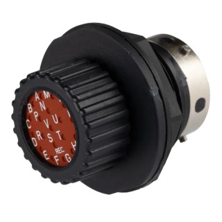 ITT Cannon Circular Connector 19 Contacts Panel Mount Socket Male IP67 Trident Neptune Series TN7S16-0019P1L / 192900-0353