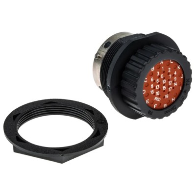 ITT Cannon Circular Connector Panel Mount 31 Contacts Socket Male IP67 Trident Neptune Series TN7S24-1219P1L / 192900-0077