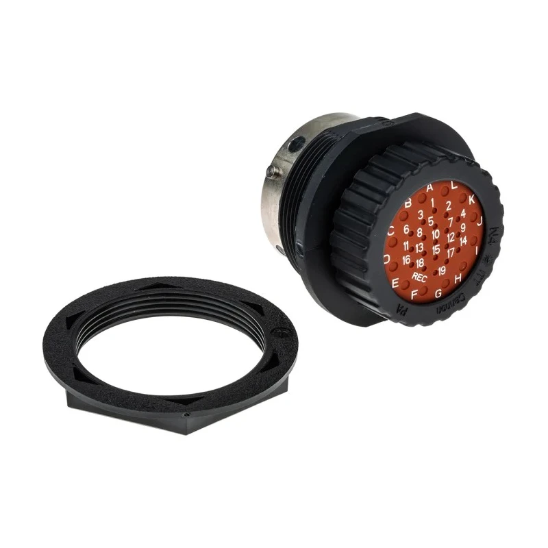 ITT Cannon Circular Connector Panel Mount 31 Contacts Socket Male IP67 Trident Neptune Series TN7S24-1219P1L / 192900-0077