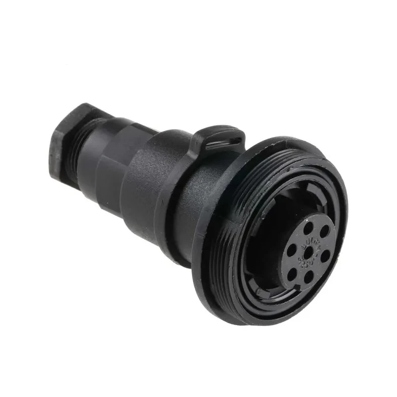 Amphenol Bulgin Standard Buccaneer 7-Contact Female Circular In-Line Socket Connector 250V 5A IP68 PX0746/S