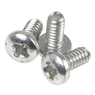 RS PRO Pozidriv Pan Steel Machine Screw No 4 UNC Thread 6.35 mm Length Bright Zinc Plated 274-5092