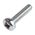 RS PRO Pozidriv Pan Steel Machine Screw 12.7 mm No 4 UNC Passivated Zinc Plated 274-5121