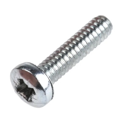 RS PRO Pozidriv Pan Steel Machine Screw 12.7 mm No 4 UNC Passivated Zinc Plated 274-5121