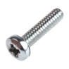 RS PRO Pozidriv Pan Steel Machine Screw 12.7 mm No 4 UNC Passivated Zinc Plated 274-5121