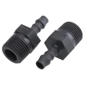 RS PRO Hose Connector 8 mm Inside Diameter Nylon Body Push-On to Threaded BSP Male 1/2 in to 1/4 in 795-168