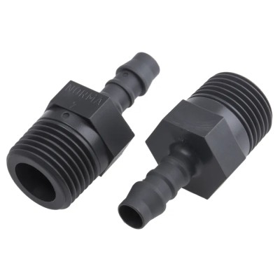 RS PRO Hose Connector 8 mm Inside Diameter Nylon Body Push-On to Threaded BSP Male 1/2 in to 1/4 in 795-168