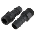 RS PRO Hose Connector Nylon Body 12 mm Inner Diameter BSP Male Threaded 3/8 in to 1/4 in Black 795-196