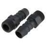 RS PRO Hose Connector Nylon Body 12 mm Inner Diameter BSP Male Threaded 3/8 in to 1/4 in Black 795-196