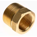 RS PRO Brass Pipe Fitting Straight Reducer Bush Male BSPT 3/4 in to Female BSP 1/2 in 798-331